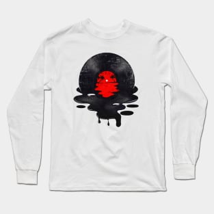 Vinyl LP Music Record Sunset Beach Red Long Sleeve T-Shirt